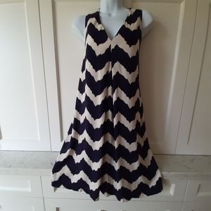 New dress, ivory and navy